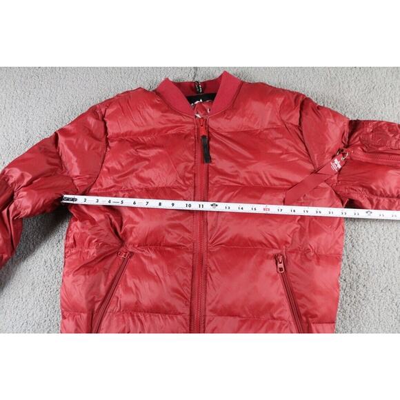 Alpha Industries Bomber Jacket Large Mens Red Zip USA Coat - Picture 7 of 7